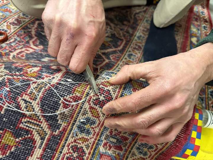 Reprise couture tapis Vincennes